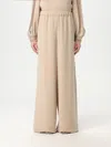 Max Mara Pants Woman Beige In Cream