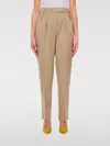 Max Mara Finale High Waist Trousers In Cream
