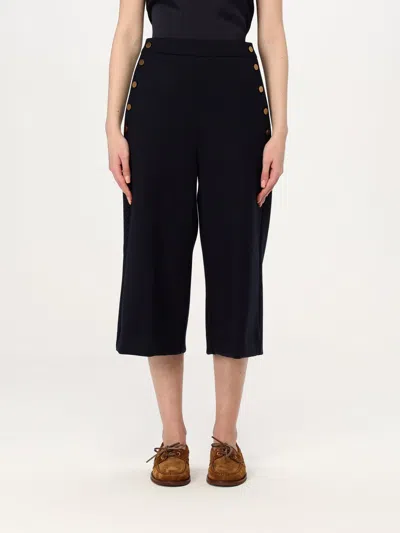 Max Mara Pants Woman Blue In Black