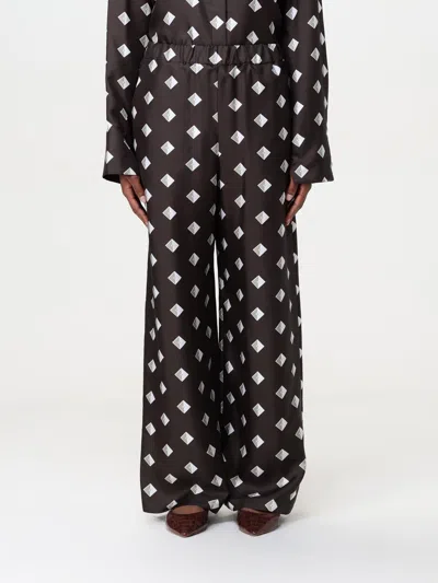 Max Mara Pants Woman Brown In Black