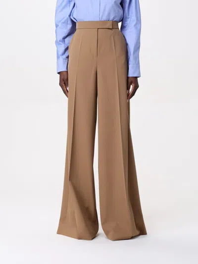 Max Mara Pants Woman Camel In Brown