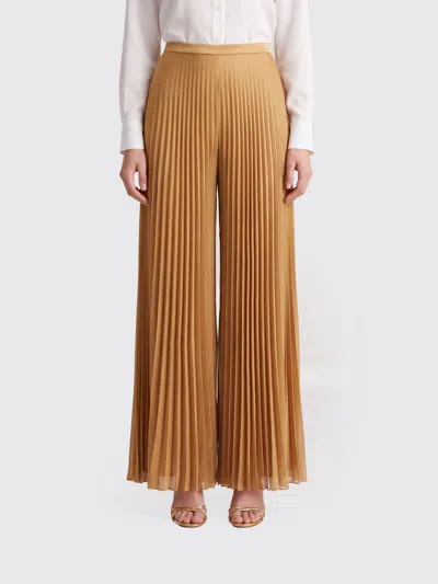 Max Mara Pants Woman In Brown