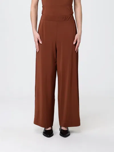Max Mara Viscose Palazzo Pants In Brown