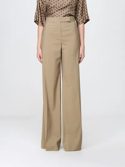 Max Mara Pants Woman In Brown
