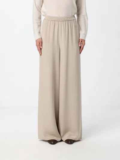 Max Mara Pants Woman Color Grey In Gray