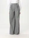 Max Mara Pants Woman Grey In Gray