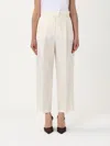 Max Mara Pants Woman Ivory In Neutral