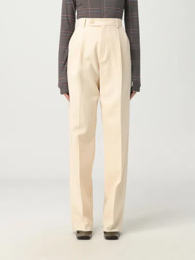 Max Mara Pants Woman Ivory In Cream