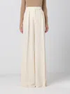 Max Mara Pants Woman Ivory In Cream