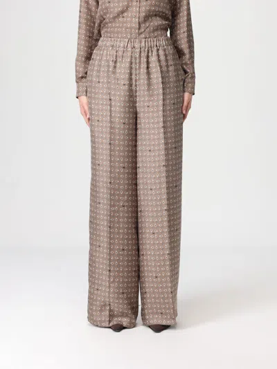 Max Mara Pants Woman  In Brown