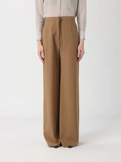 Max Mara Pants  Woman Color Camel In Brown