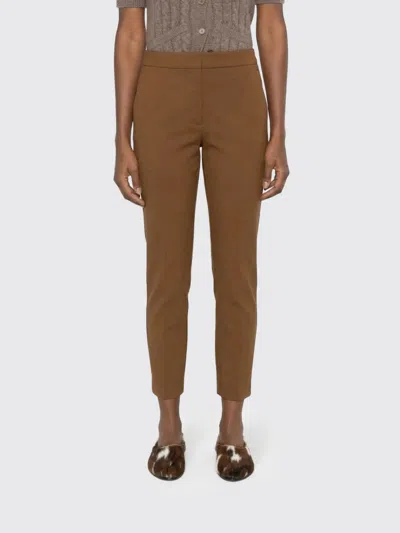 Max Mara Pants Woman  In Brown