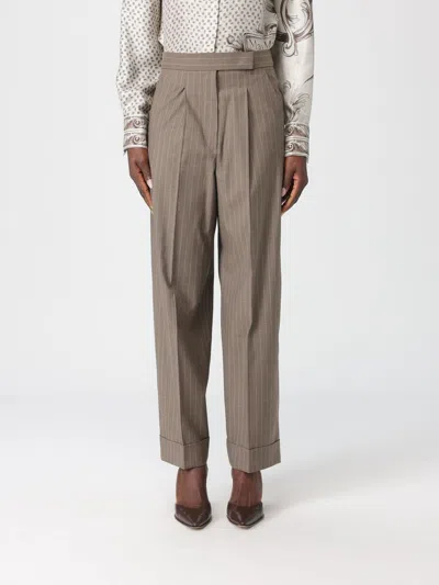Max Mara Pants  Woman Color Beige In Gray