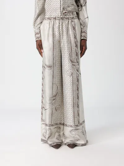 Max Mara Pants  Woman Color Ivory In Gray