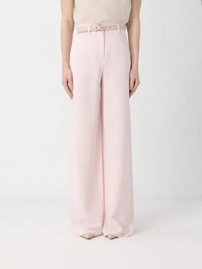 Max Mara Casual Trousers With Belt Loops In Pink