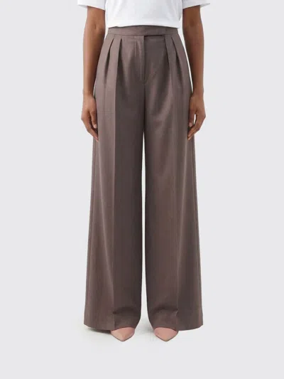 Max Mara Pants Woman  In Brown