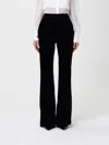 Max Mara Tailored Trousers With Flared Leg And Front Crease In Black