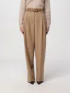 Max Mara Pants Woman  Studio In Brown