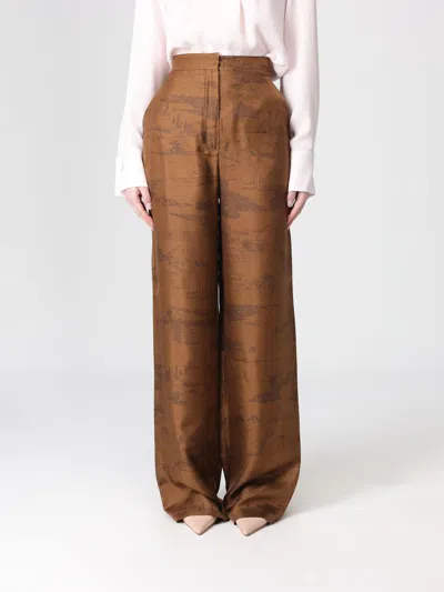 Max Mara Pants Woman  Studio In Brown