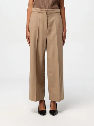 Max Mara Pants Woman  Studio In Brown