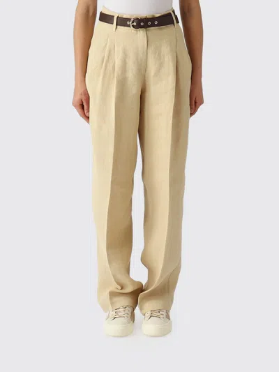 Max Mara Pants Woman  Studio In Brown