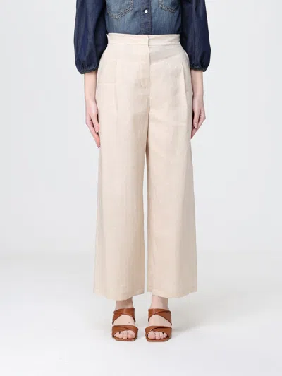 Max Mara Pants Woman  Studio In Neutral