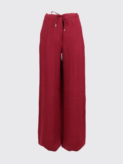 Max Mara Pants Woman  Studio In Red