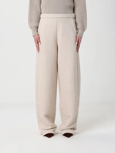 Max Mara Pants  Woman Color Beige In White