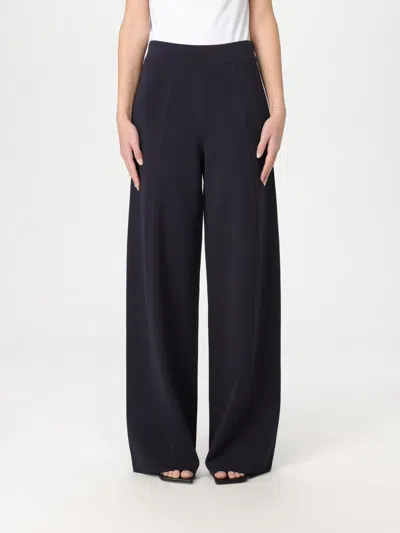 Max Mara Pants Woman Navy In Black