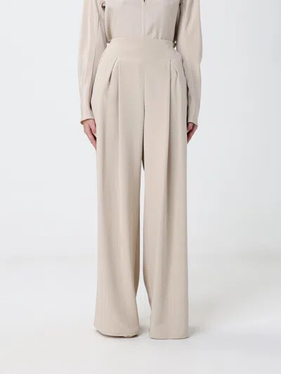 Max Mara Pants Woman In Neutral