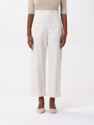 MAX MARA MAX MARA PANTS WOMAN WHITE