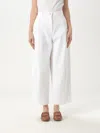 Max Mara Pants Woman White In White