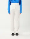 Max Mara Wool And Silk Flared Trousers In White