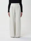 Max Mara Manetta Wide-leg Relaxed Pants In Cream