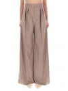 Max Mara High Waist Wide Leg Trousers Zulia In Gray