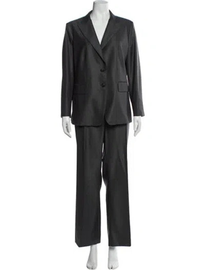 Pre-owned Max Mara Pantsuit In Gray