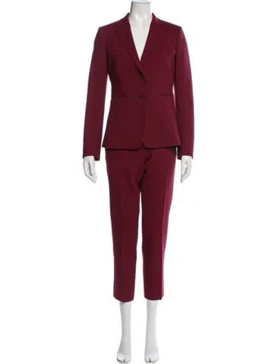 Pre-owned Max Mara Pantsuit In Red