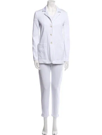 Pre-owned Max Mara Pantsuit In White