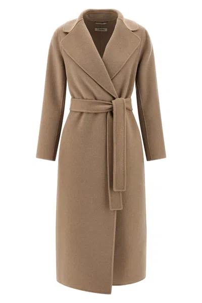 Max Mara 'paola' Coat In Neutral
