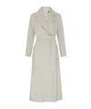 Max Mara Paolore Belted Coat In Gray Pearl