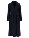 Max Mara Paolore Coats And Trench Coats Blue In Blue
