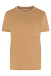 Max Mara Papaia Cotton Crew-neck T-shirt In Brown