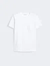 Max Mara Women 'papaia' White Crewneck T-shirt With Tonal Logo Embroidery On The Front In Cotton Wom In White