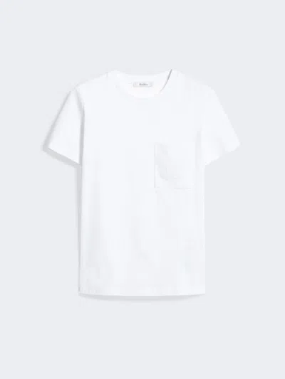 Max Mara "papaia" Cotton T-shirt In White