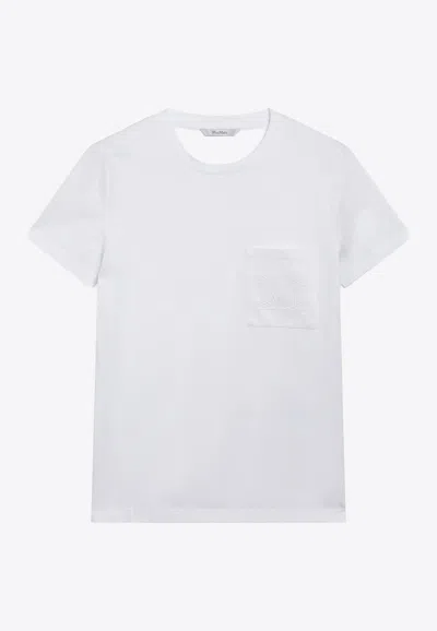 Max Mara Papaia Crewneck T-shirt In White