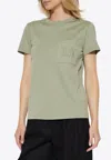 Max Mara Papaia Embroidered M T-shirt In Green