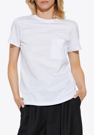 Max Mara Papaia Embroidered M T-shirt In White