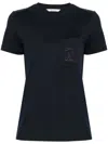 Max Mara Logo T-shirt In Blue