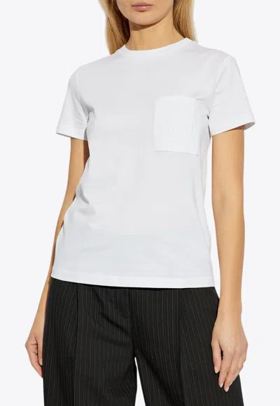 MAX MARA PAPAIA LOGO EMBROIDERED T-SHIRT