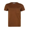 Max Mara Papaia Logo T-shirt With Pocket In Brown